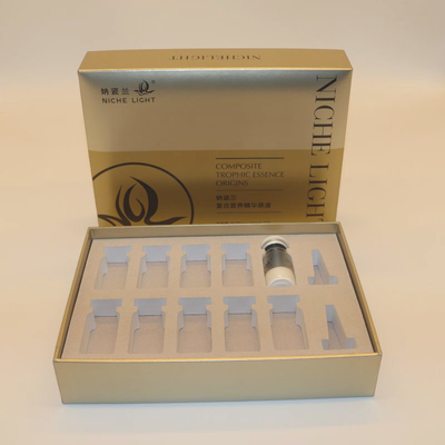 Custom Skincare Packaging Boxes With EVA and Flocking Insert C1S 1200g CCNB Material