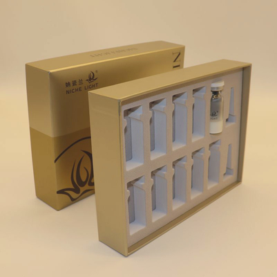 Custom Skincare Packaging Boxes With EVA and Flocking Insert C1S 1200g CCNB Material