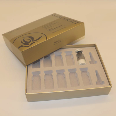 Custom Skincare Packaging Boxes With EVA and Flocking Insert C1S 1200g CCNB Material