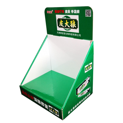 Kotak Display PDQ Kertas Dilapisi Untuk Toko Supermarket, sertifikat FSC