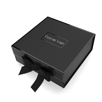 Kotak Hadiah Kertas Kaku Mewah, kotak lipat hitam 1200 greyboard bungkus kertas hitam atau coklat